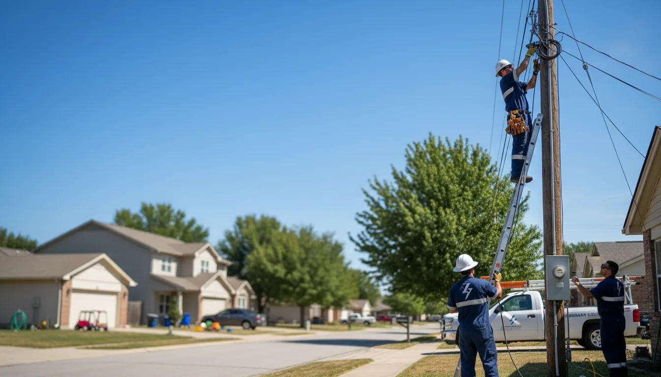 Residential electrician providing installation services in Preston, GA